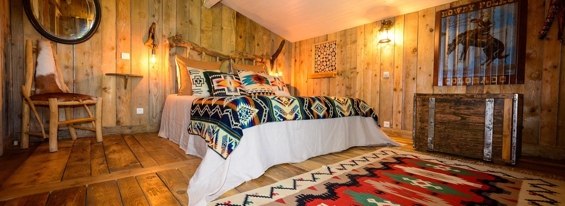 Chambre et cabane en bois